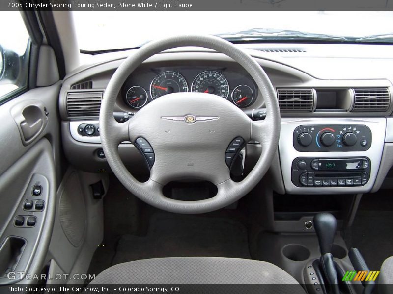 Stone White / Light Taupe 2005 Chrysler Sebring Touring Sedan