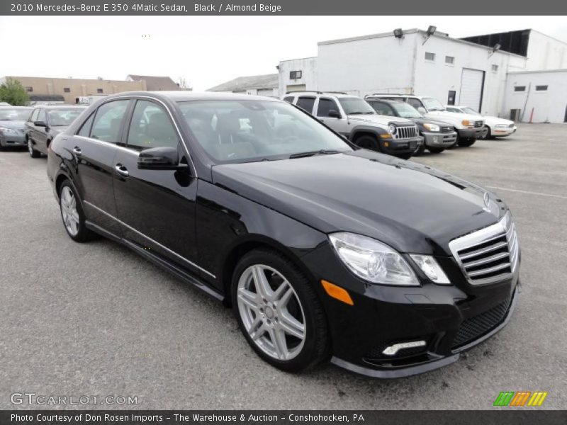Black / Almond Beige 2010 Mercedes-Benz E 350 4Matic Sedan
