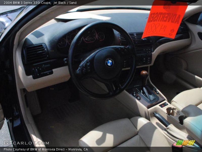 Jet Black / Sand 2004 BMW 3 Series 330i Coupe