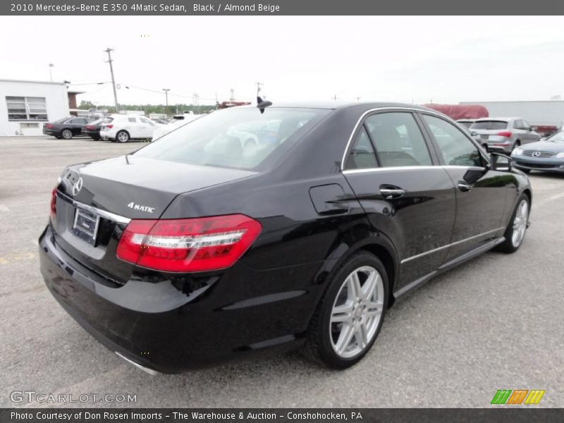 Black / Almond Beige 2010 Mercedes-Benz E 350 4Matic Sedan