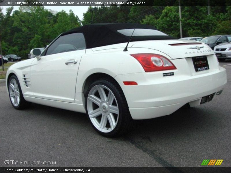 Alabaster White / Dark Slate Gray/Cedar 2006 Chrysler Crossfire Limited Roadster