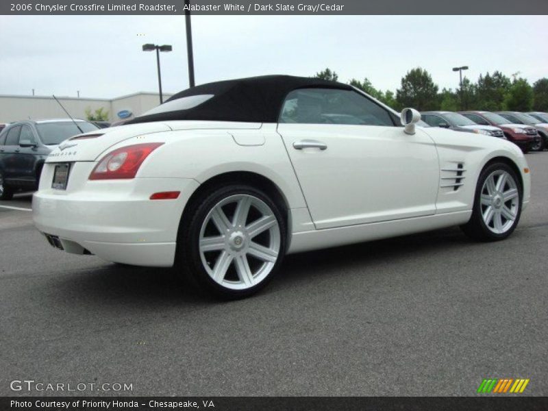 Alabaster White / Dark Slate Gray/Cedar 2006 Chrysler Crossfire Limited Roadster