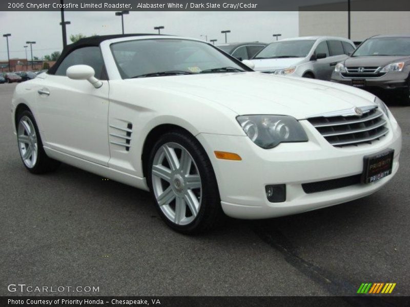 Alabaster White / Dark Slate Gray/Cedar 2006 Chrysler Crossfire Limited Roadster