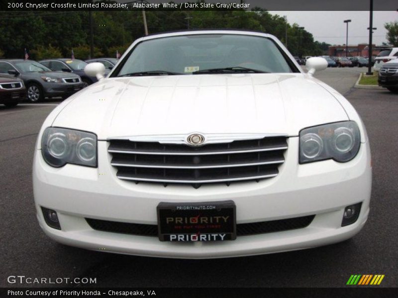 Alabaster White / Dark Slate Gray/Cedar 2006 Chrysler Crossfire Limited Roadster