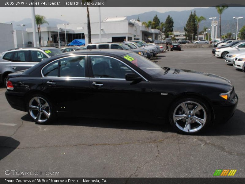 Jet Black / Black/Black 2005 BMW 7 Series 745i Sedan