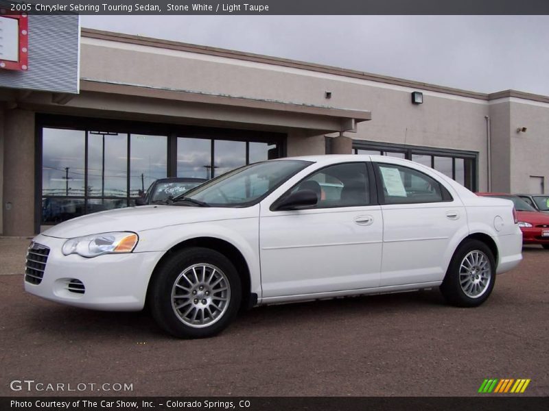 Stone White / Light Taupe 2005 Chrysler Sebring Touring Sedan