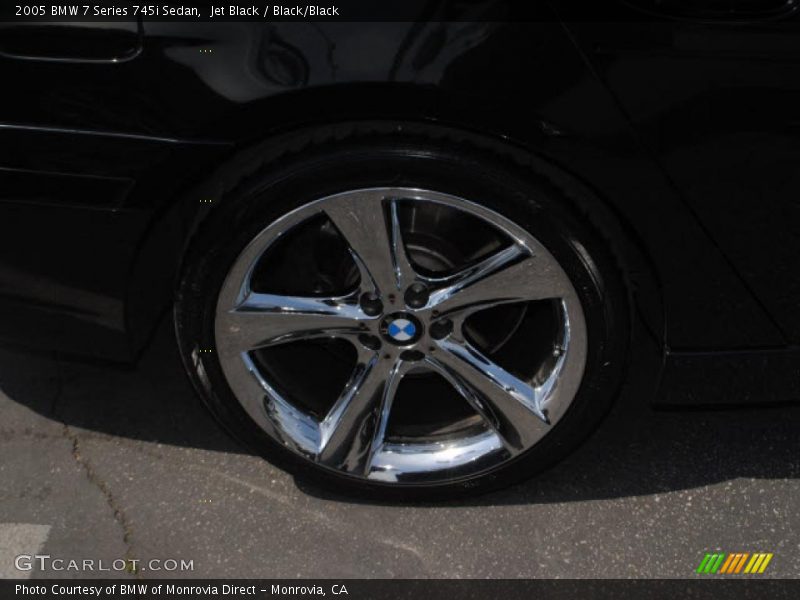 Jet Black / Black/Black 2005 BMW 7 Series 745i Sedan