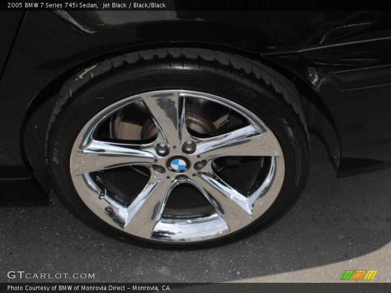 Jet Black / Black/Black 2005 BMW 7 Series 745i Sedan