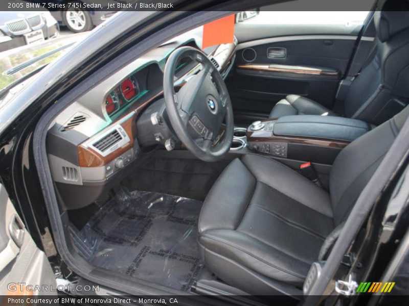 Jet Black / Black/Black 2005 BMW 7 Series 745i Sedan