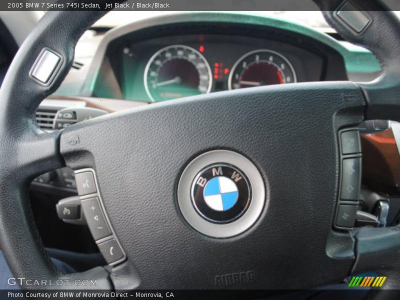 Jet Black / Black/Black 2005 BMW 7 Series 745i Sedan