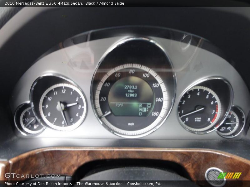Black / Almond Beige 2010 Mercedes-Benz E 350 4Matic Sedan