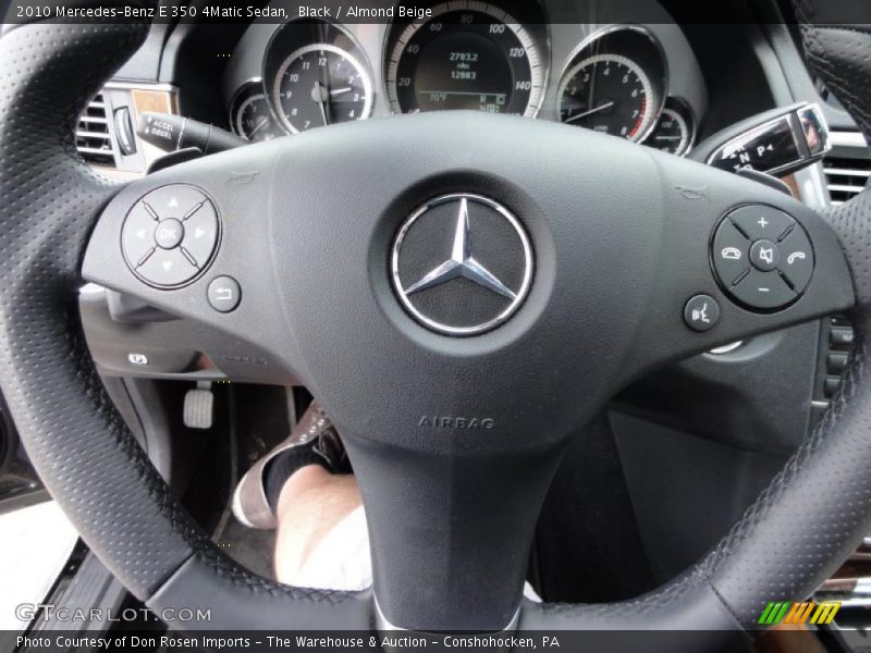 Black / Almond Beige 2010 Mercedes-Benz E 350 4Matic Sedan