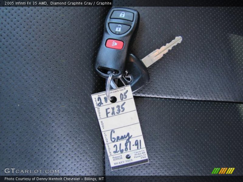 Diamond Graphite Gray / Graphite 2005 Infiniti FX 35 AWD