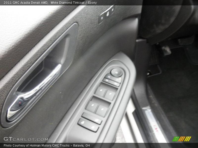 White Diamond Tintcoat / Ebony 2011 GMC Acadia Denali AWD