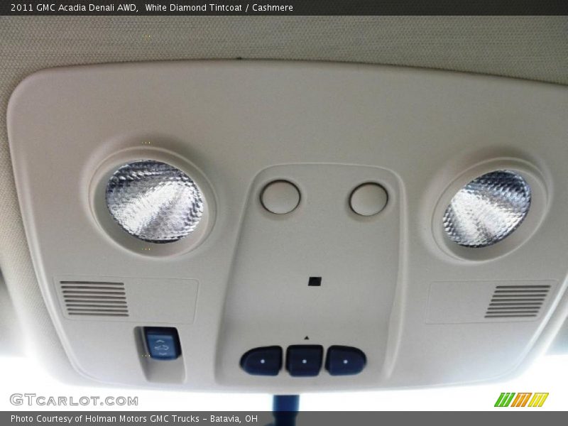 White Diamond Tintcoat / Cashmere 2011 GMC Acadia Denali AWD