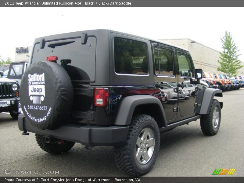Black / Black/Dark Saddle 2011 Jeep Wrangler Unlimited Rubicon 4x4