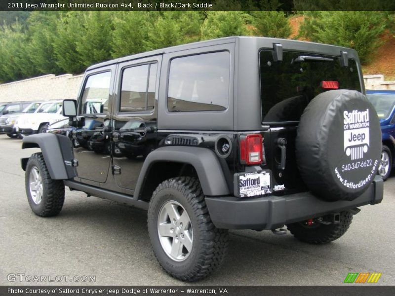 Black / Black/Dark Saddle 2011 Jeep Wrangler Unlimited Rubicon 4x4