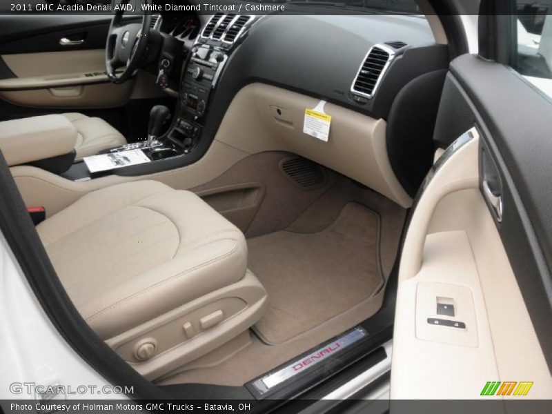 White Diamond Tintcoat / Cashmere 2011 GMC Acadia Denali AWD