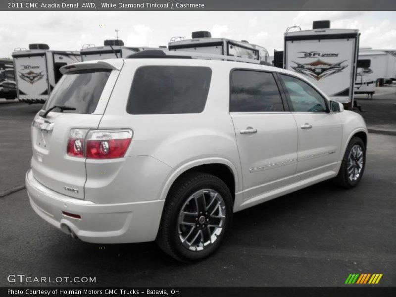 White Diamond Tintcoat / Cashmere 2011 GMC Acadia Denali AWD