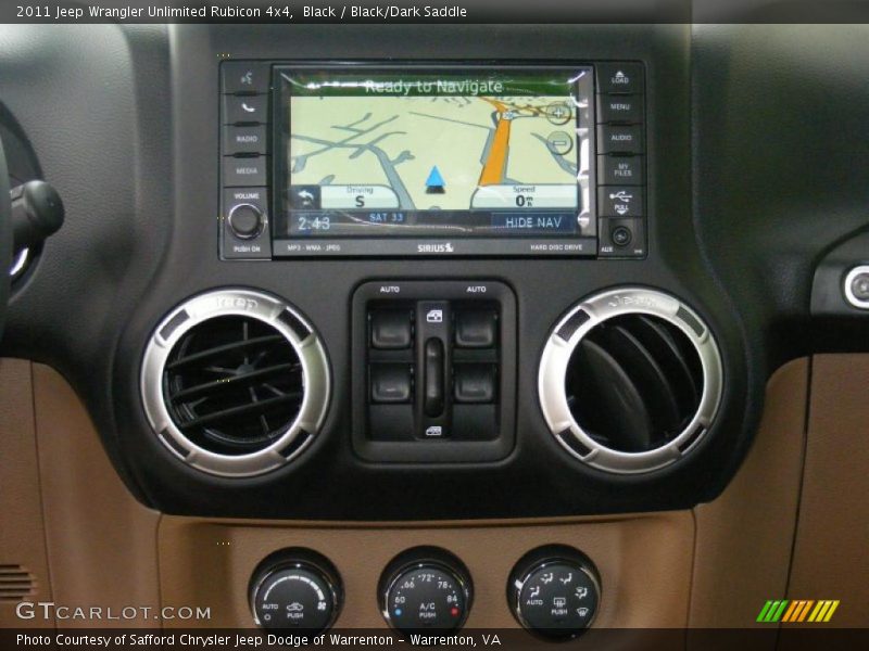 Black / Black/Dark Saddle 2011 Jeep Wrangler Unlimited Rubicon 4x4
