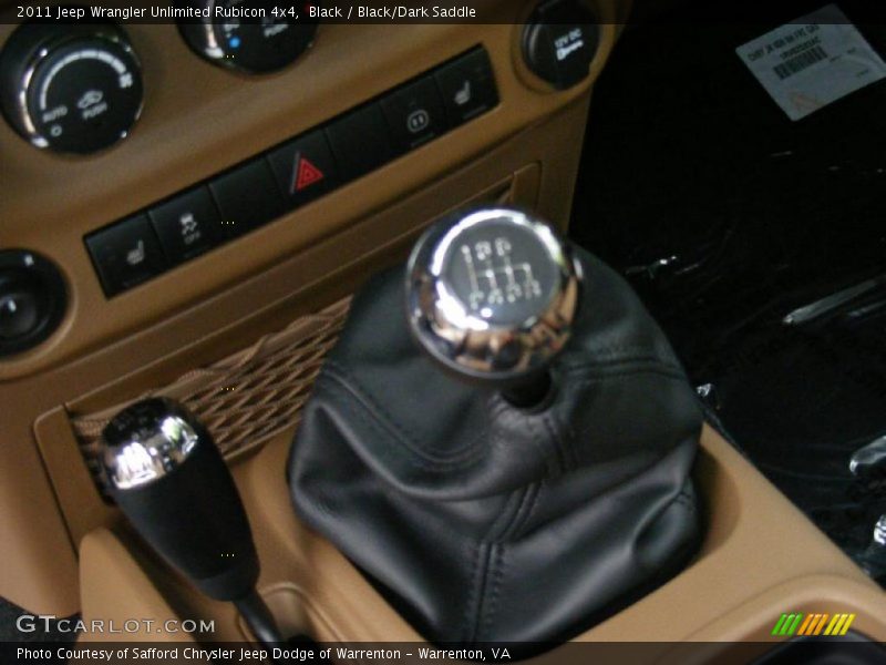 Black / Black/Dark Saddle 2011 Jeep Wrangler Unlimited Rubicon 4x4