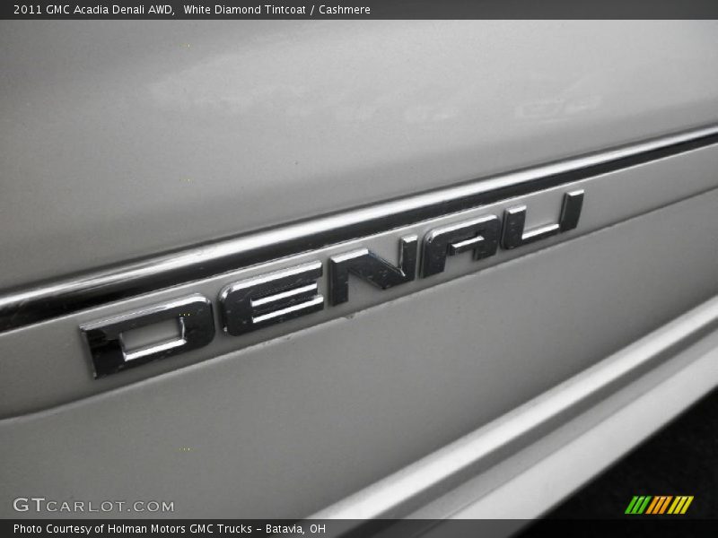 White Diamond Tintcoat / Cashmere 2011 GMC Acadia Denali AWD