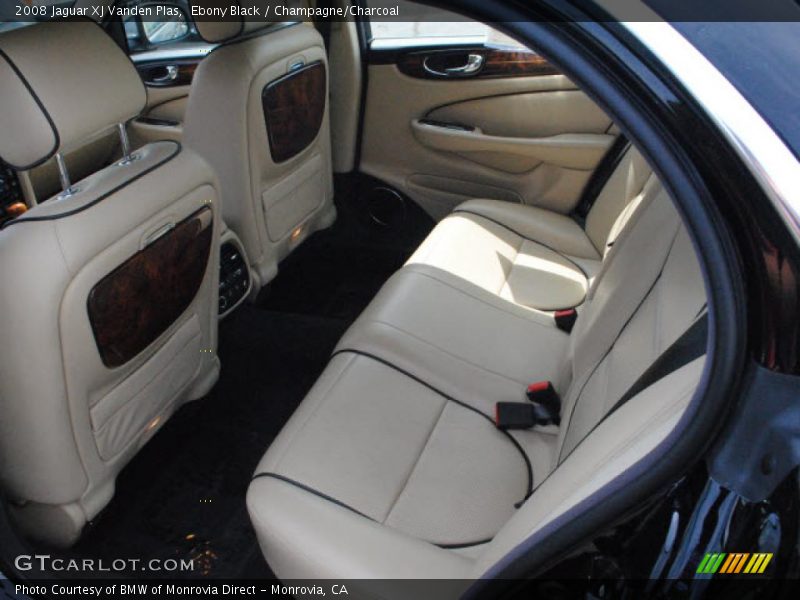 Ebony Black / Champagne/Charcoal 2008 Jaguar XJ Vanden Plas