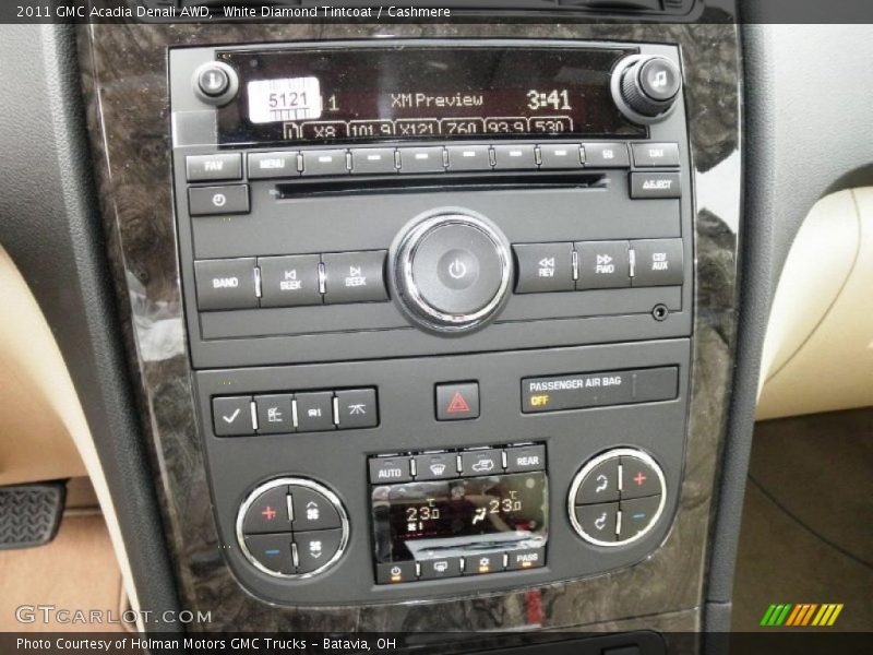 White Diamond Tintcoat / Cashmere 2011 GMC Acadia Denali AWD