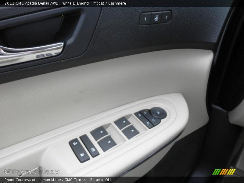 White Diamond Tintcoat / Cashmere 2011 GMC Acadia Denali AWD