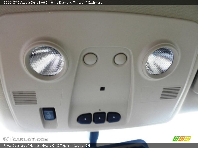 White Diamond Tintcoat / Cashmere 2011 GMC Acadia Denali AWD