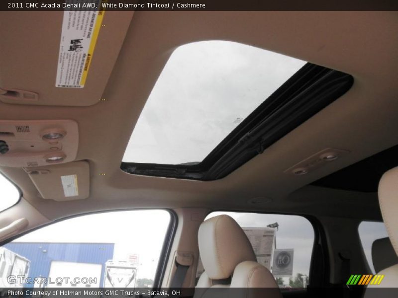 White Diamond Tintcoat / Cashmere 2011 GMC Acadia Denali AWD