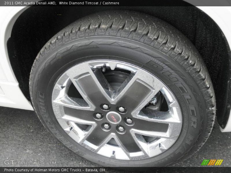 White Diamond Tintcoat / Cashmere 2011 GMC Acadia Denali AWD