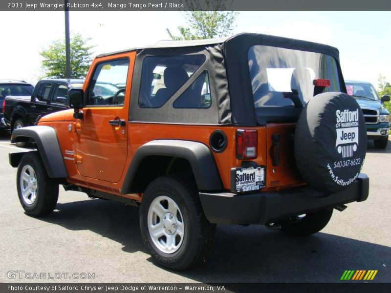 Mango Tango Pearl / Black 2011 Jeep Wrangler Rubicon 4x4