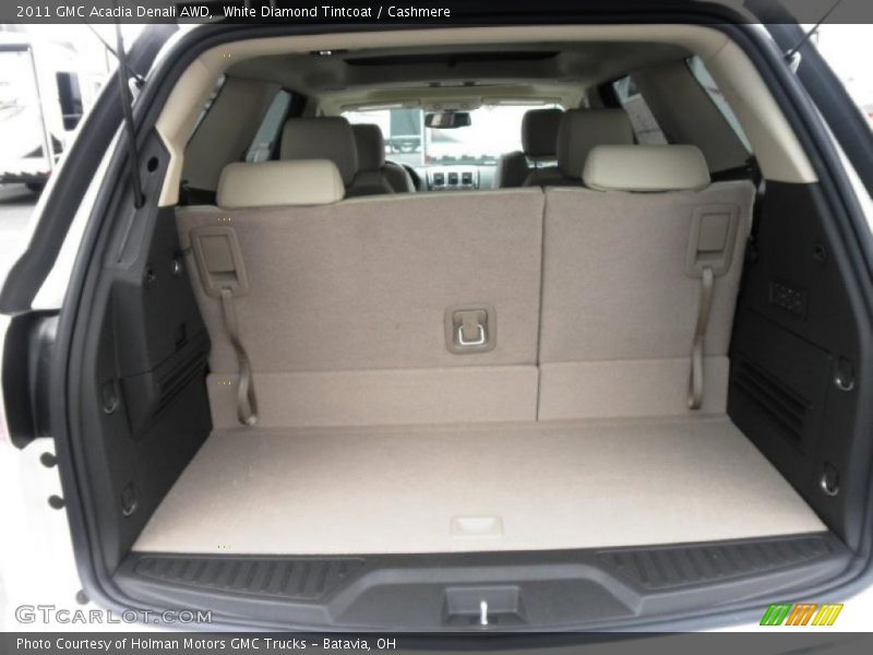 White Diamond Tintcoat / Cashmere 2011 GMC Acadia Denali AWD