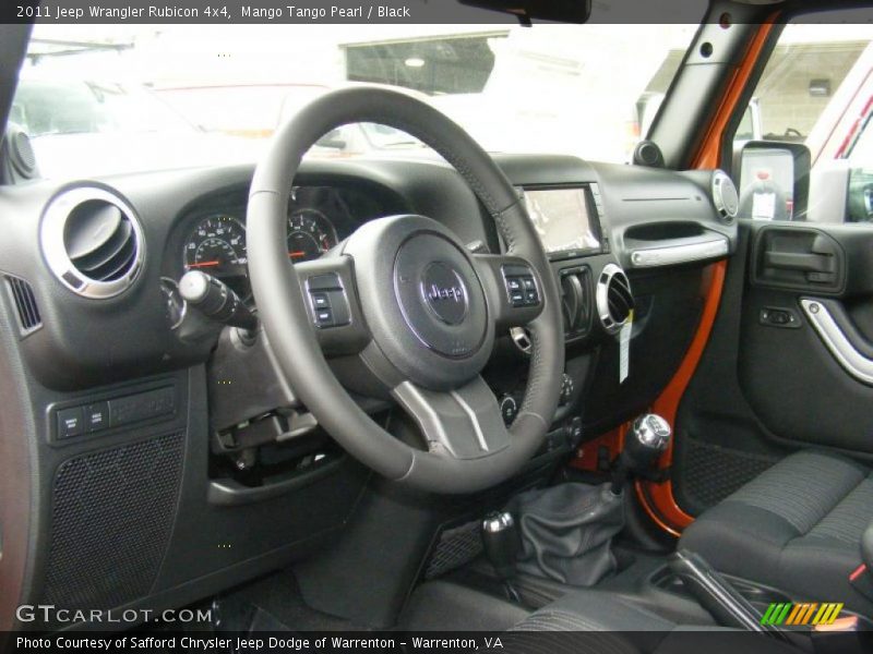 Mango Tango Pearl / Black 2011 Jeep Wrangler Rubicon 4x4