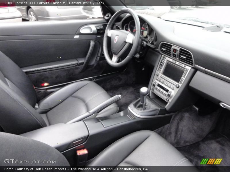  2008 911 Carrera Cabriolet Black Interior