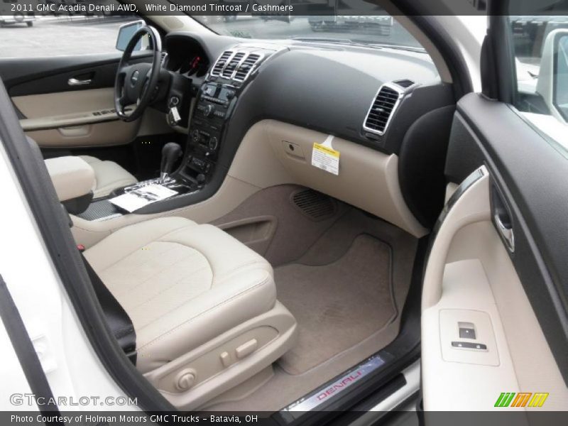 White Diamond Tintcoat / Cashmere 2011 GMC Acadia Denali AWD