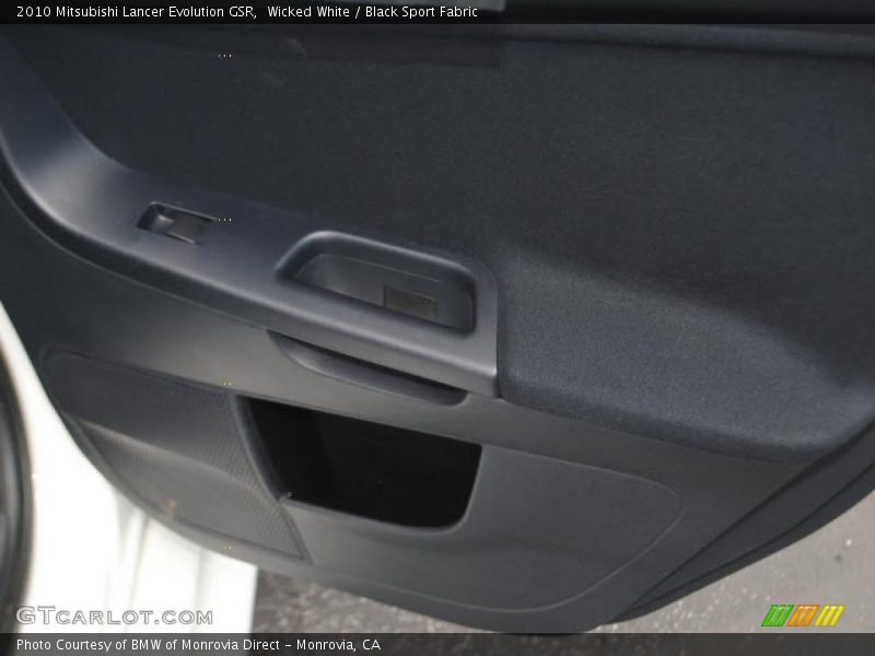 Wicked White / Black Sport Fabric 2010 Mitsubishi Lancer Evolution GSR