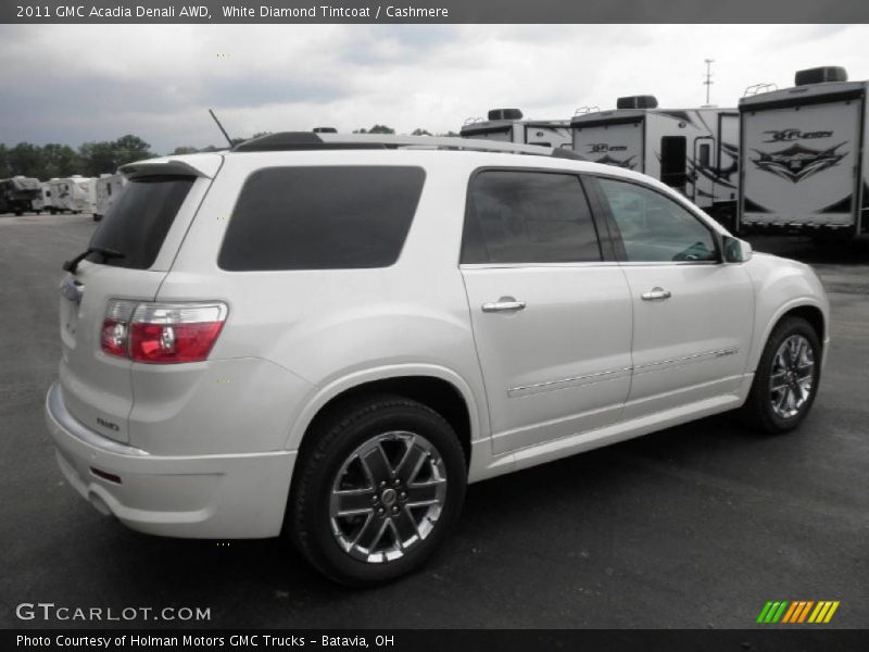 White Diamond Tintcoat / Cashmere 2011 GMC Acadia Denali AWD