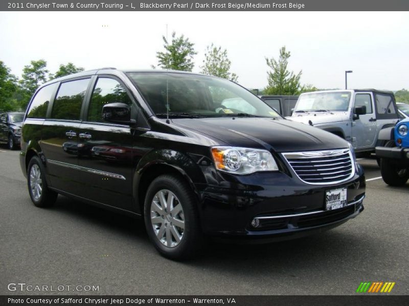 Blackberry Pearl / Dark Frost Beige/Medium Frost Beige 2011 Chrysler Town & Country Touring - L