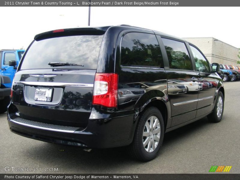 Blackberry Pearl / Dark Frost Beige/Medium Frost Beige 2011 Chrysler Town & Country Touring - L