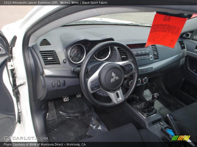  2010 Lancer Evolution GSR Black Sport Fabric Interior