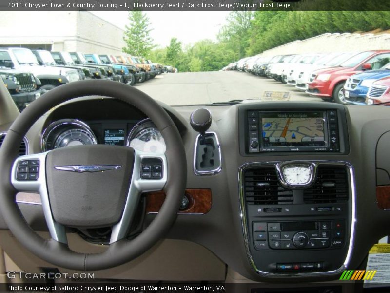 Blackberry Pearl / Dark Frost Beige/Medium Frost Beige 2011 Chrysler Town & Country Touring - L