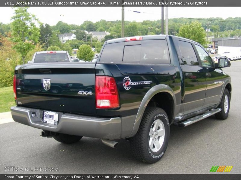 Hunter Green Pearl / Dark Slate Gray/Medium Graystone 2011 Dodge Ram 1500 SLT Outdoorsman Crew Cab 4x4