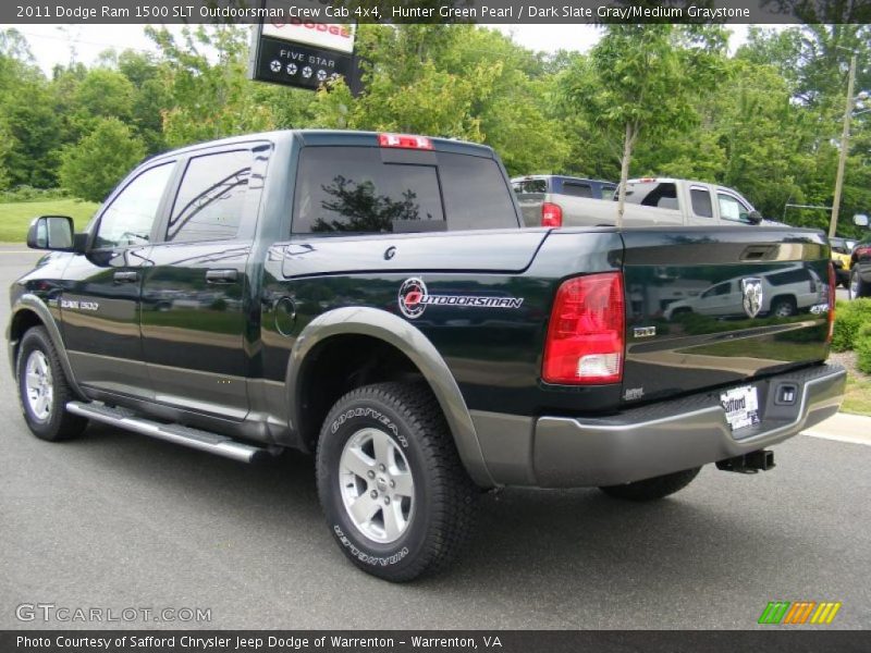 Hunter Green Pearl / Dark Slate Gray/Medium Graystone 2011 Dodge Ram 1500 SLT Outdoorsman Crew Cab 4x4