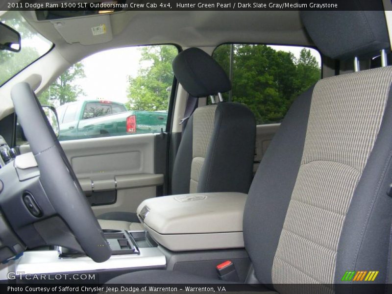 Hunter Green Pearl / Dark Slate Gray/Medium Graystone 2011 Dodge Ram 1500 SLT Outdoorsman Crew Cab 4x4