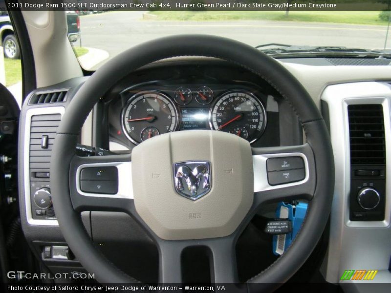 Hunter Green Pearl / Dark Slate Gray/Medium Graystone 2011 Dodge Ram 1500 SLT Outdoorsman Crew Cab 4x4