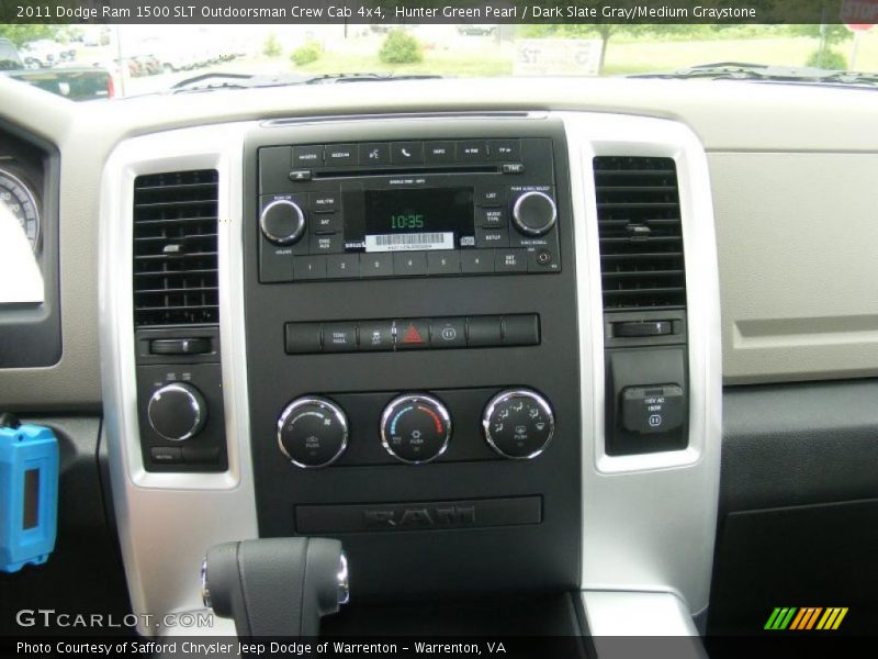 Hunter Green Pearl / Dark Slate Gray/Medium Graystone 2011 Dodge Ram 1500 SLT Outdoorsman Crew Cab 4x4