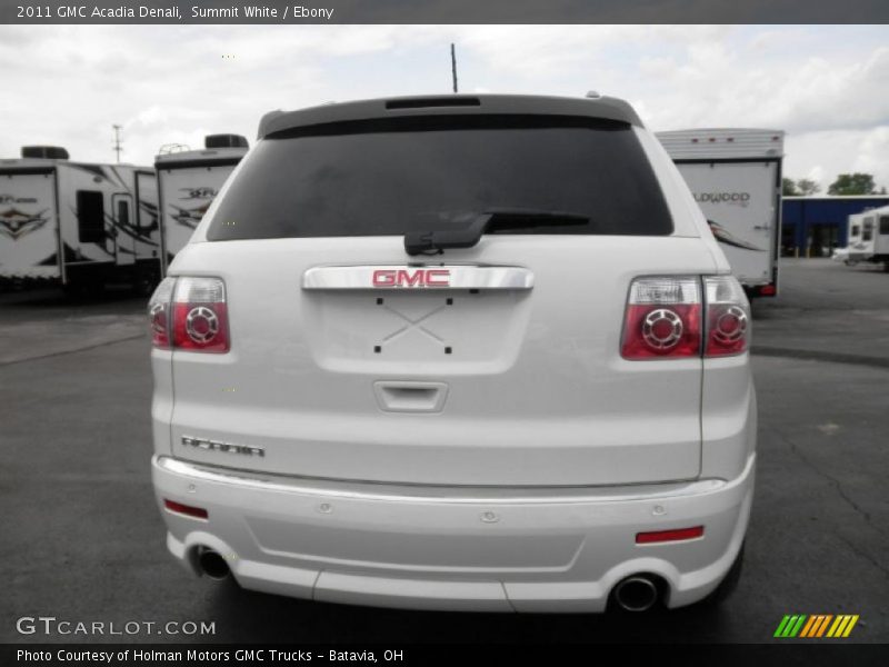 Summit White / Ebony 2011 GMC Acadia Denali