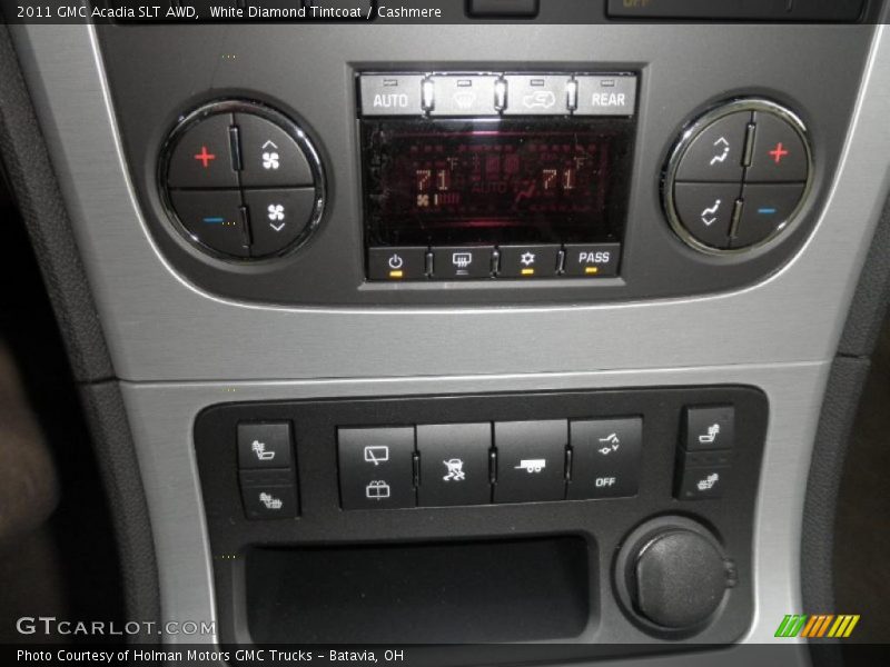 White Diamond Tintcoat / Cashmere 2011 GMC Acadia SLT AWD